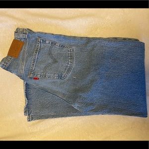 Levi’s high rise rib cage denim